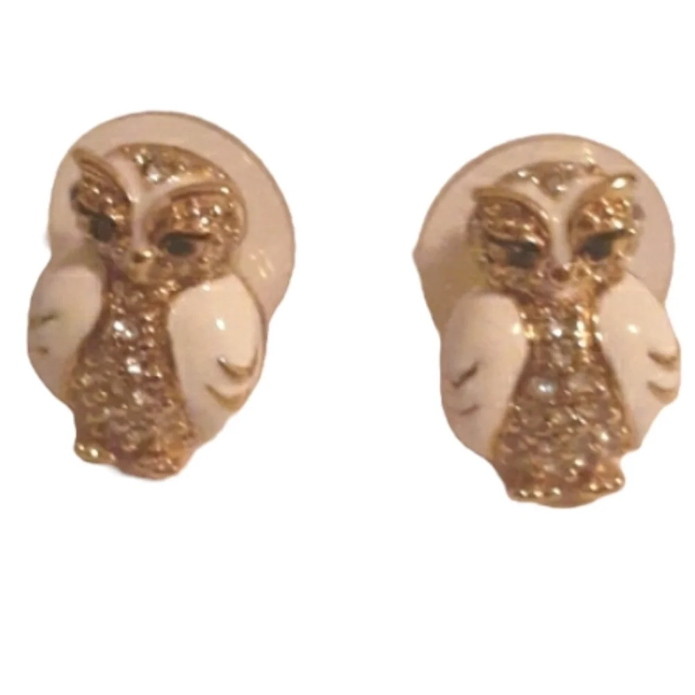 Kate Spade New York Owl Stud Pierced Earrings Gift For a Woman‎ NWT New